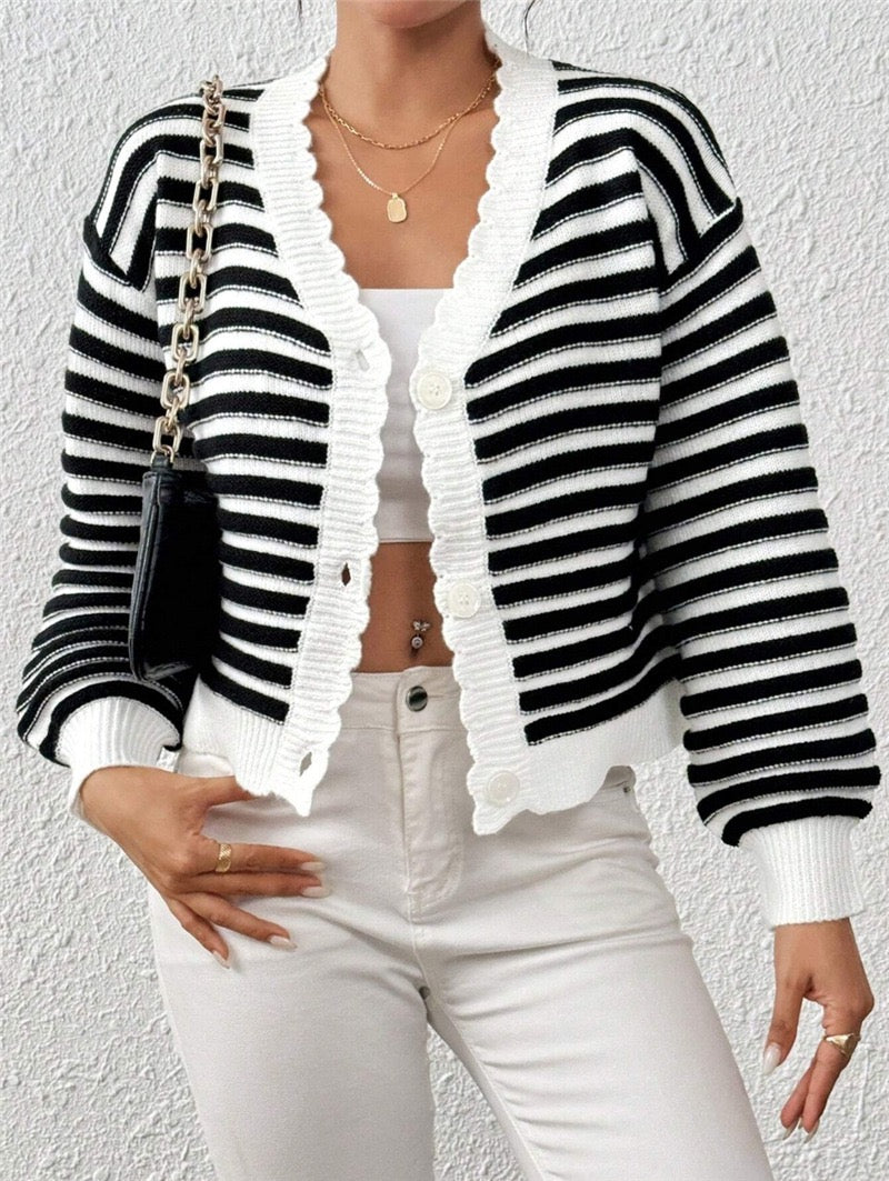 Kandy Threaded Casual Cardigan-Cardigan-Krush Kandy, Women's Online Fashion Boutique Located in Phoenix, Arizona (Scottsdale Area)