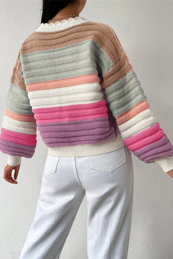 Kandy Threaded Casual Cardigan-Cardigan-Krush Kandy, Women's Online Fashion Boutique Located in Phoenix, Arizona (Scottsdale Area)