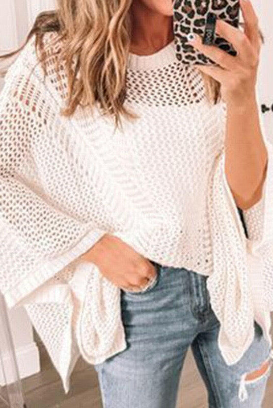 Cozy Chic Open Knit Sweater-Tops-Krush Kandy, Women's Online Fashion Boutique Located in Phoenix, Arizona (Scottsdale Area)