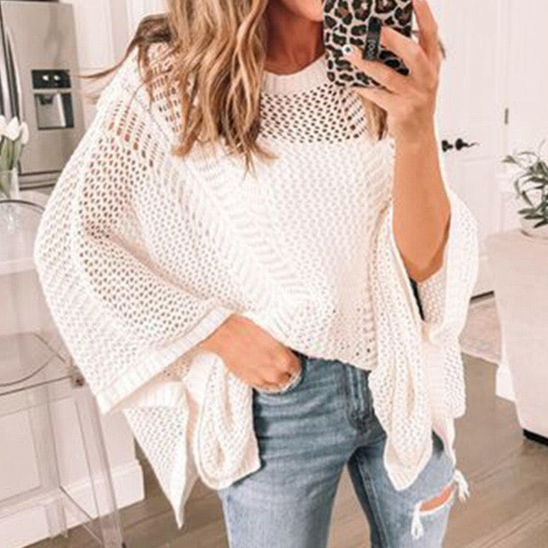 Cozy Chic Open Knit Sweater-Tops-Krush Kandy, Women's Online Fashion Boutique Located in Phoenix, Arizona (Scottsdale Area)