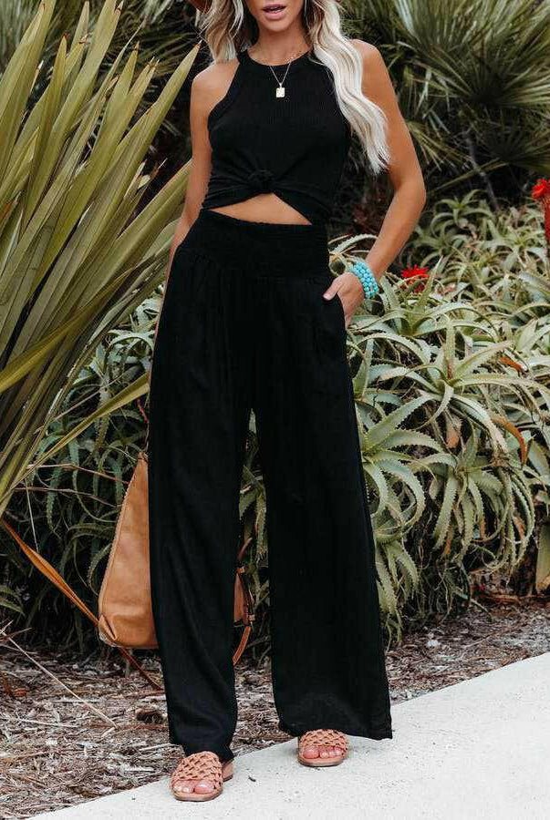 On Vacation Wide Leg Pants-Pants-Krush Kandy, Women's Online Fashion Boutique Located in Phoenix, Arizona (Scottsdale Area)
