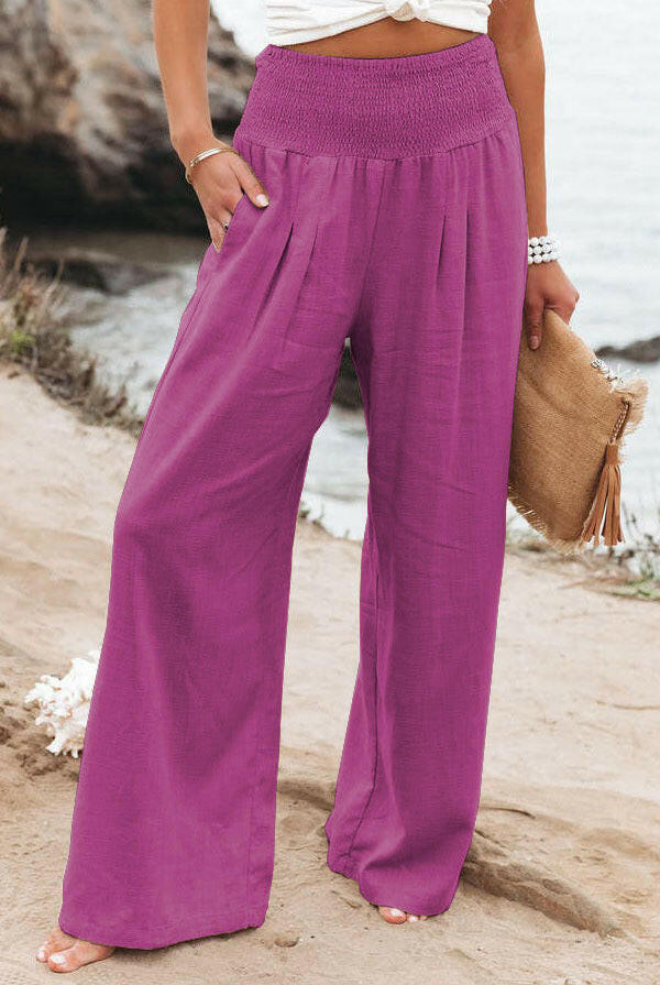On Vacation Wide Leg Pants-Pants-Krush Kandy, Women's Online Fashion Boutique Located in Phoenix, Arizona (Scottsdale Area)