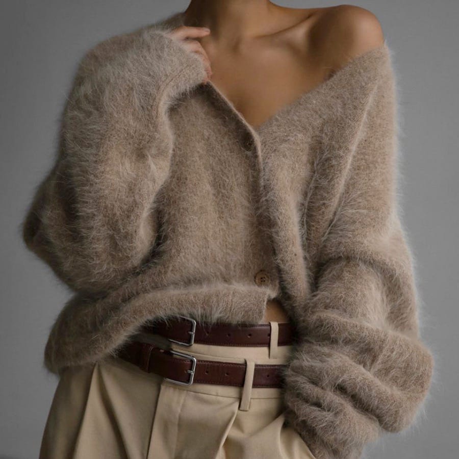 Luxe Soft Fuzzy Button Cardigan-Cardigans-Krush Kandy, Women's Online Fashion Boutique Located in Phoenix, Arizona (Scottsdale Area)