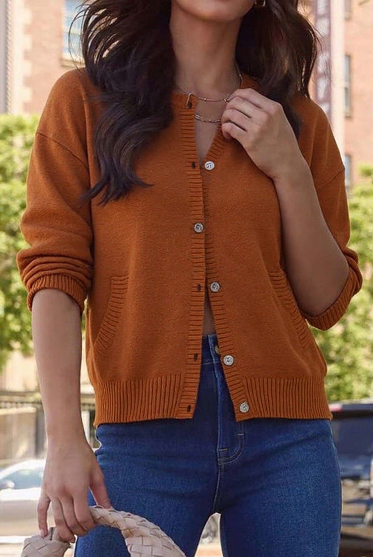 Bonfire Button Pocket Cardigan-Cardigan-Krush Kandy, Women's Online Fashion Boutique Located in Phoenix, Arizona (Scottsdale Area)