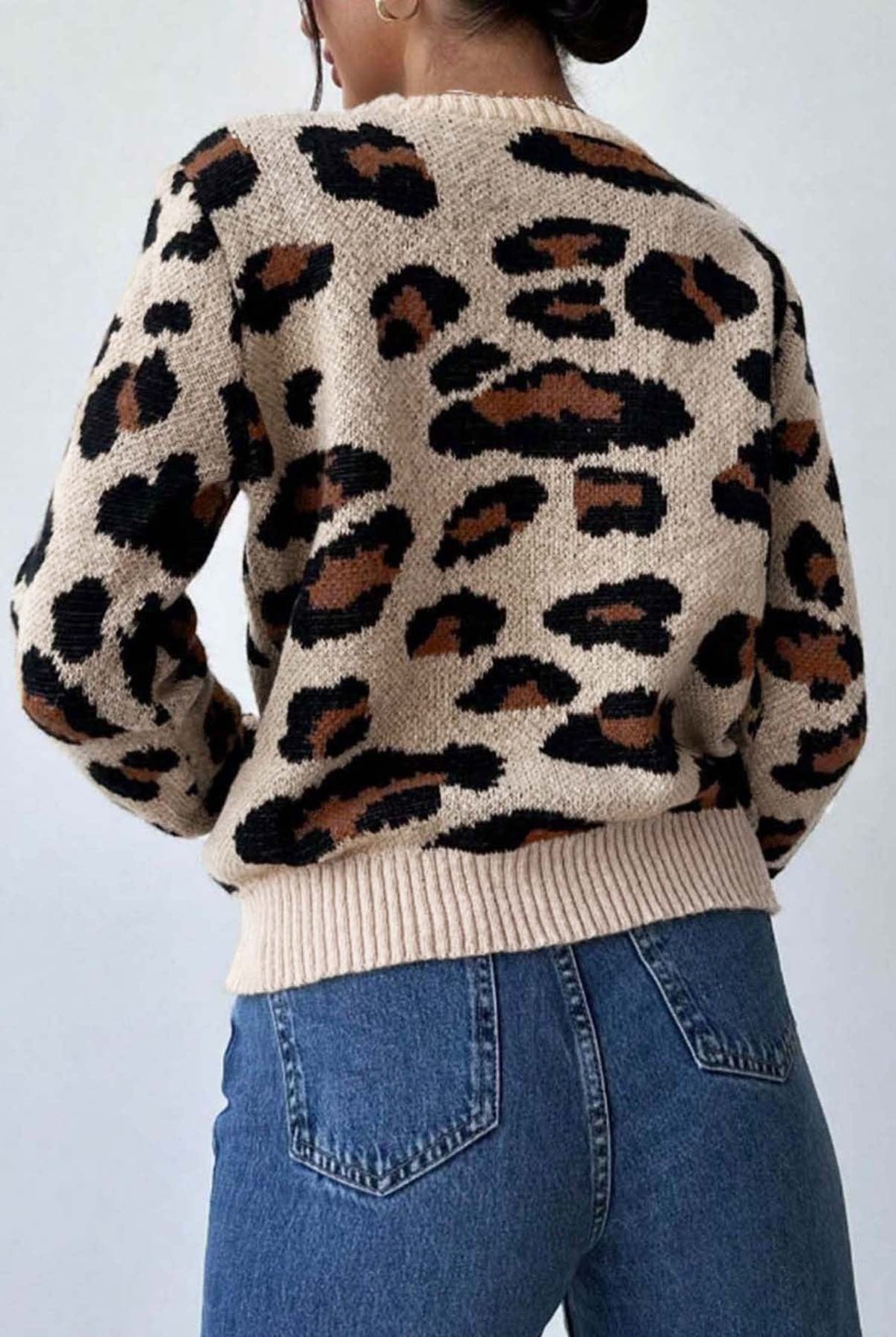 Leopard Luxe Knit Sweater-Sweaters-Krush Kandy, Women's Online Fashion Boutique Located in Phoenix, Arizona (Scottsdale Area)