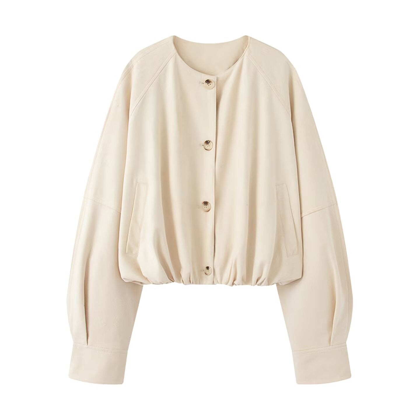 Casual Chic Ruched Faux Suede Jacket-Jacket-Krush Kandy, Women's Online Fashion Boutique Located in Phoenix, Arizona (Scottsdale Area)