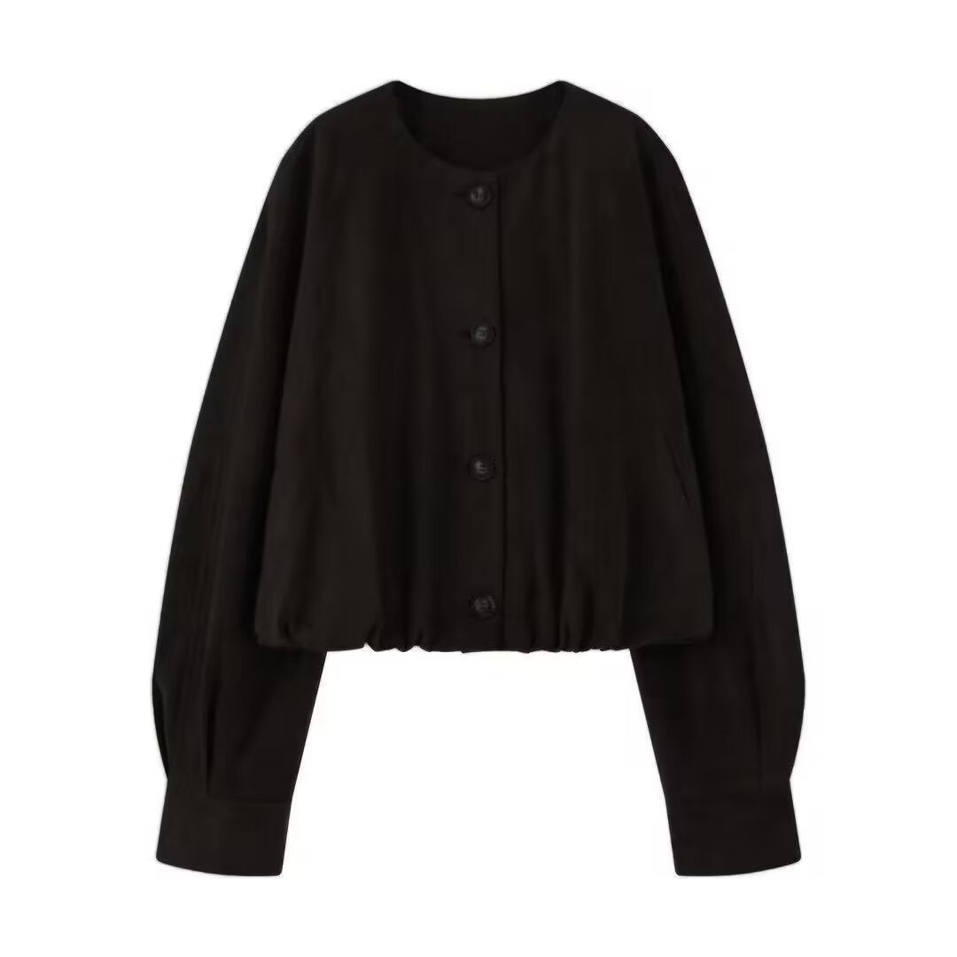 Casual Chic Ruched Faux Suede Jacket-Jacket-Krush Kandy, Women's Online Fashion Boutique Located in Phoenix, Arizona (Scottsdale Area)