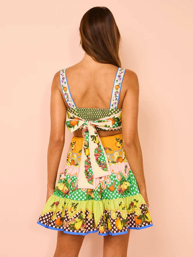Fruit Punch Patchwork Mini Dress-Dresses-Krush Kandy, Women's Online Fashion Boutique Located in Phoenix, Arizona (Scottsdale Area)