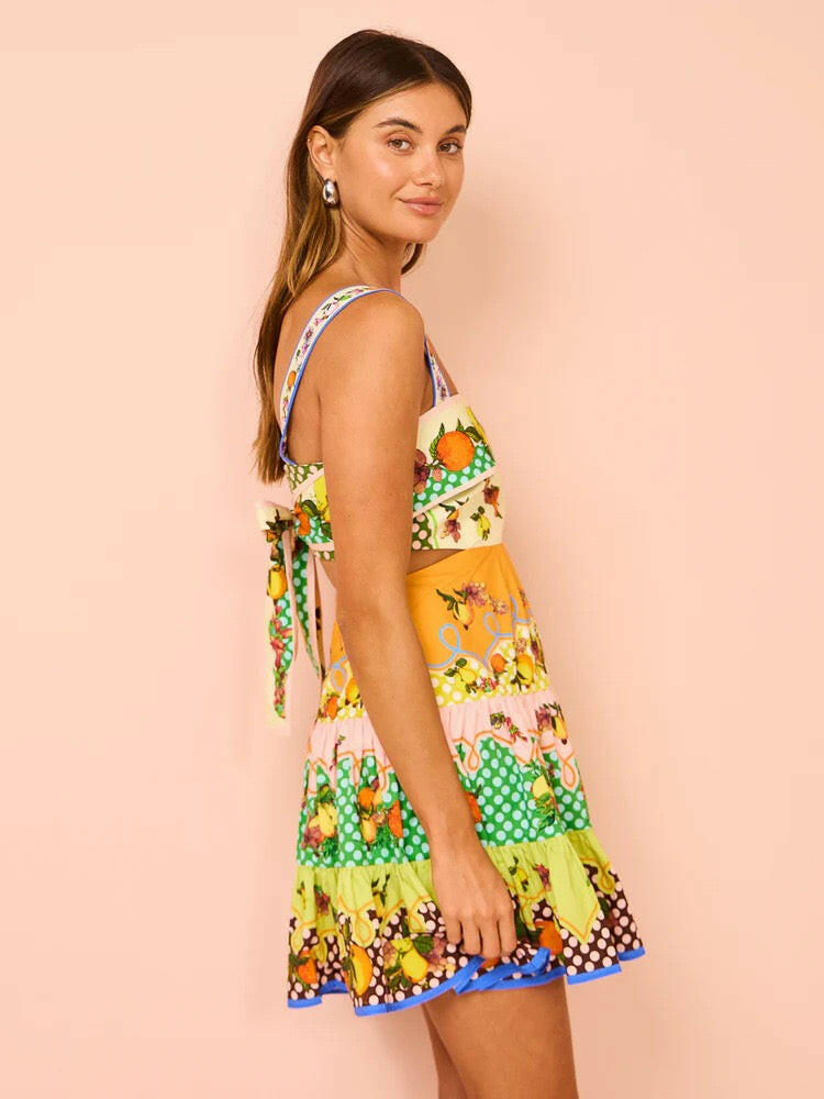 Fruit Punch Patchwork Mini Dress-Dresses-Krush Kandy, Women's Online Fashion Boutique Located in Phoenix, Arizona (Scottsdale Area)