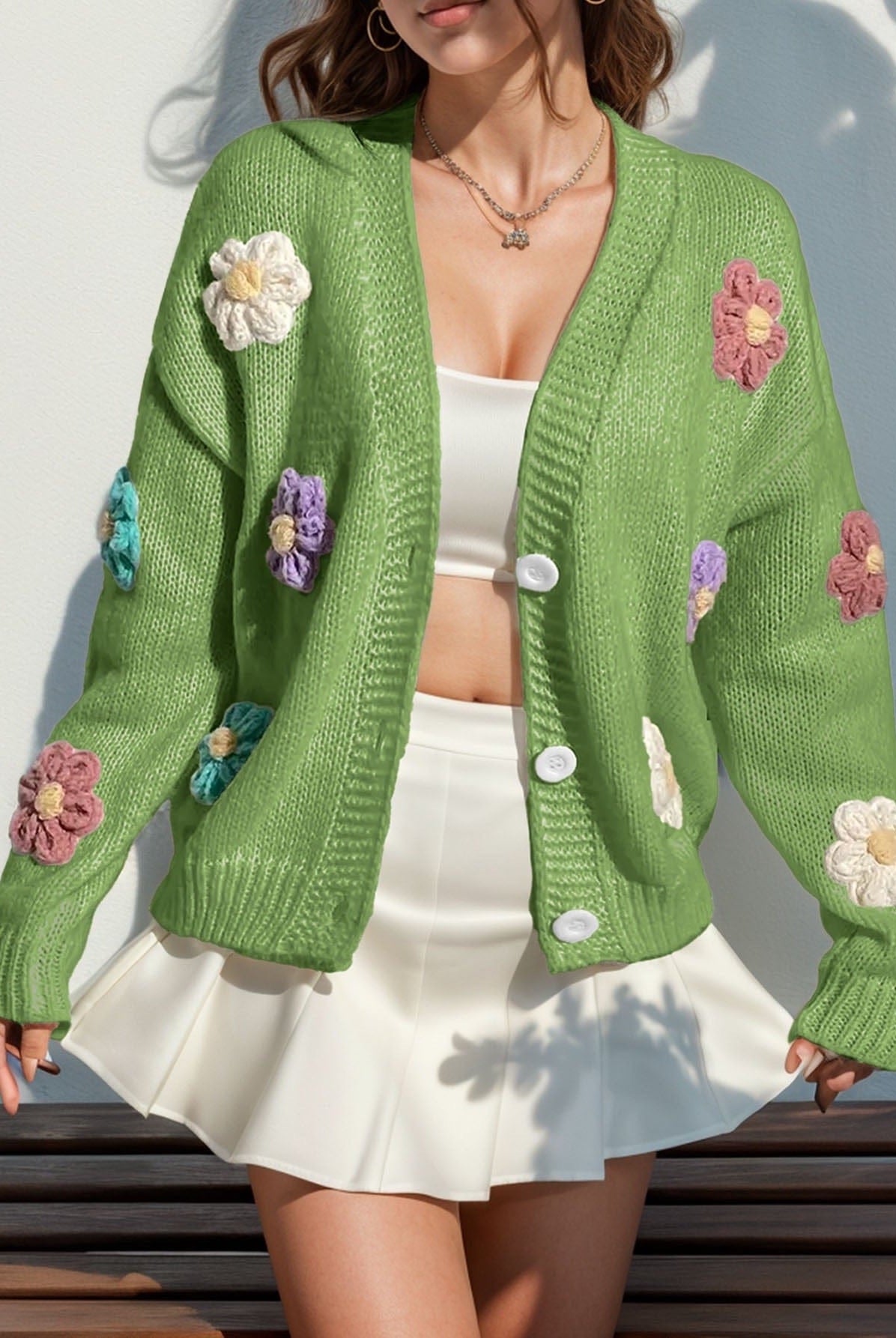 Blooming Threads Knit Cardigan-Cardigan-Krush Kandy, Women's Online Fashion Boutique Located in Phoenix, Arizona (Scottsdale Area)