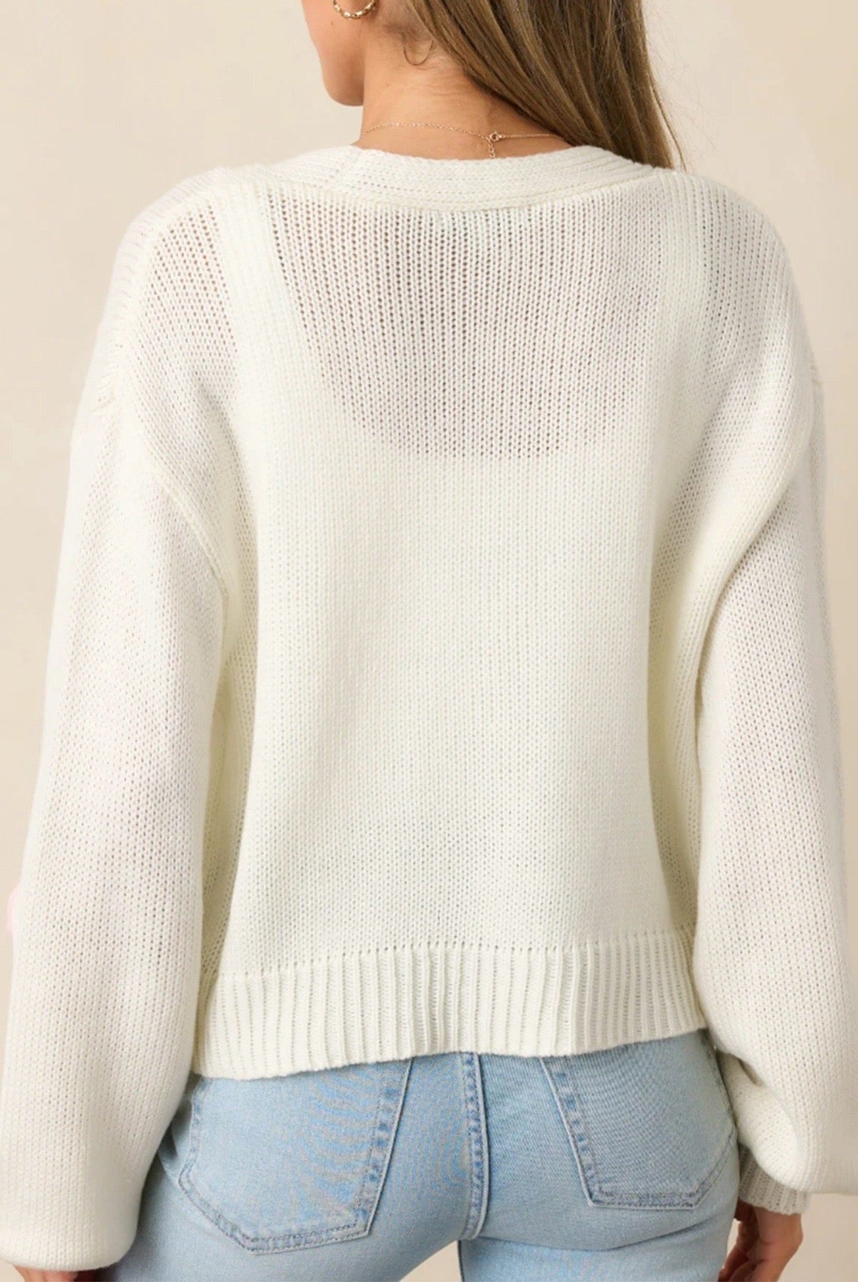 Pink Strawberry Knit Cardigan-Cardigans-Krush Kandy, Women's Online Fashion Boutique Located in Phoenix, Arizona (Scottsdale Area)