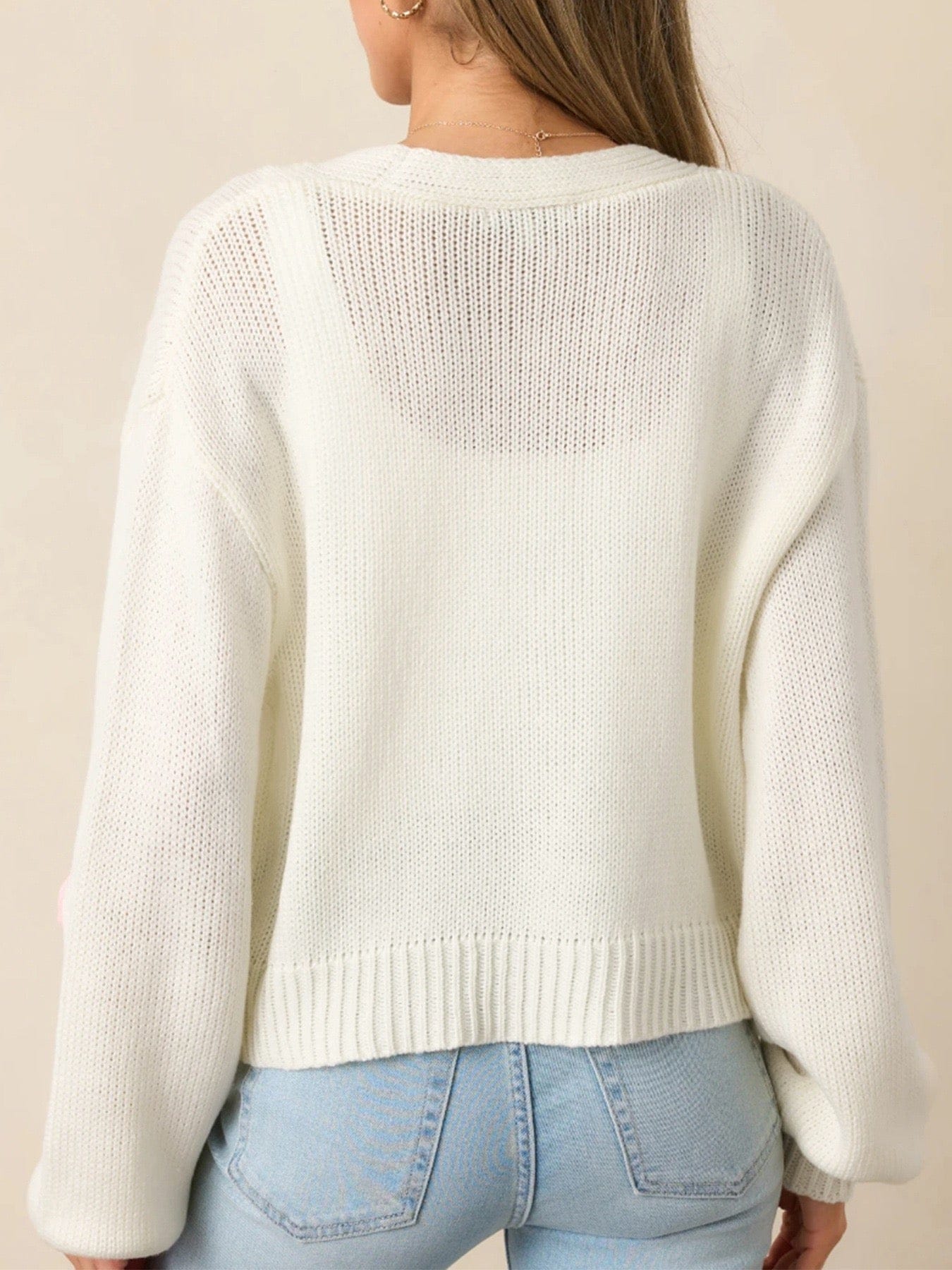 Pink Strawberry Knit Cardigan-Cardigans-Krush Kandy, Women's Online Fashion Boutique Located in Phoenix, Arizona (Scottsdale Area)