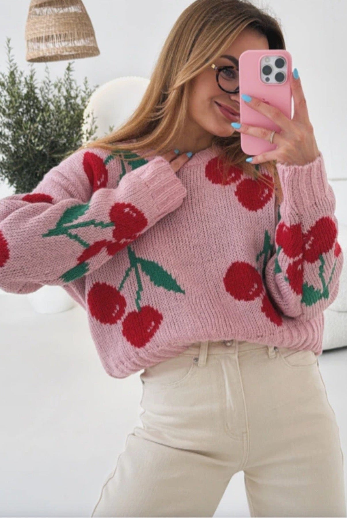 Cherry On Top Luxe Ribbed Sweater-Sweaters-Krush Kandy, Women's Online Fashion Boutique Located in Phoenix, Arizona (Scottsdale Area)