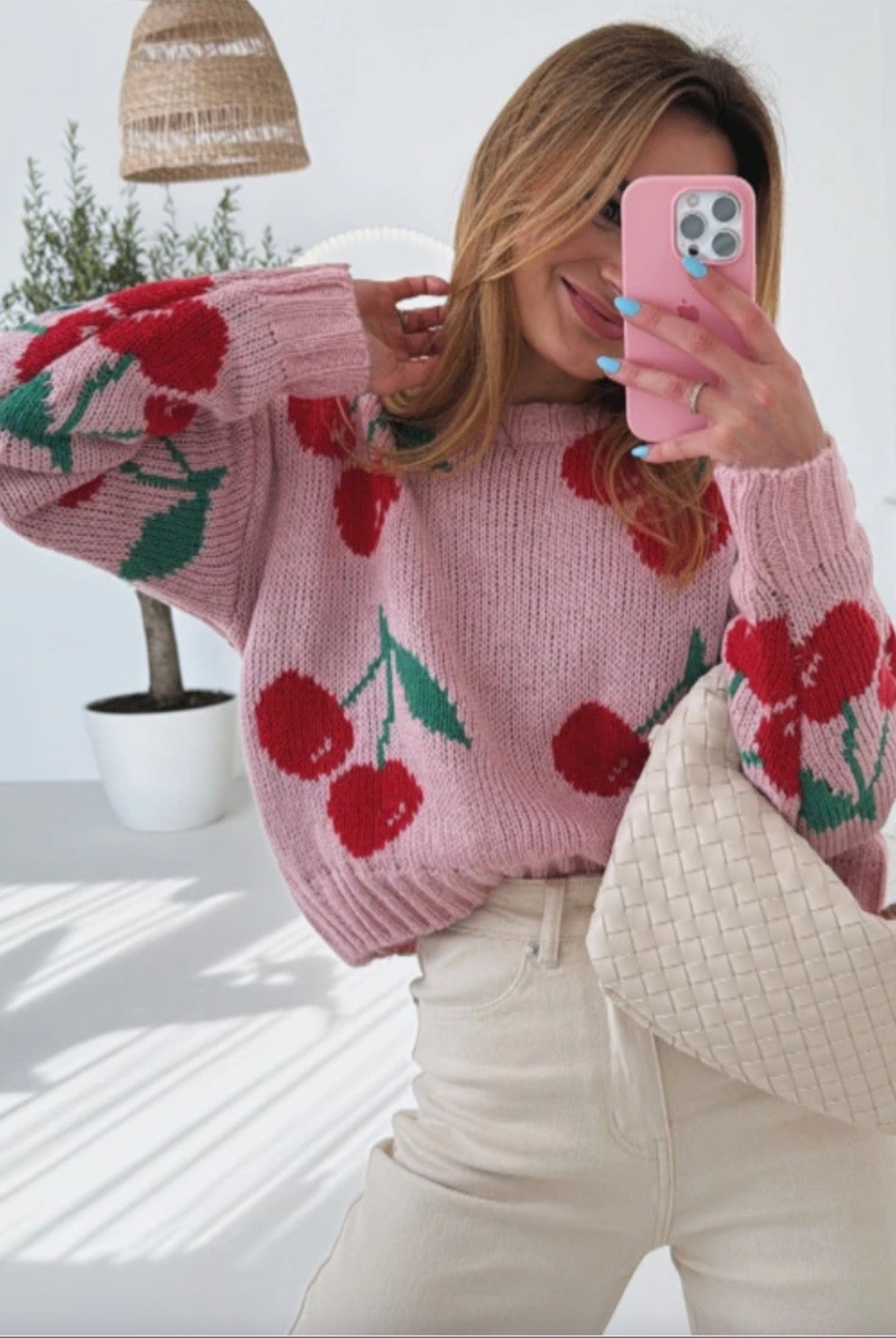 Cherry On Top Luxe Ribbed Sweater-Sweaters-Krush Kandy, Women's Online Fashion Boutique Located in Phoenix, Arizona (Scottsdale Area)