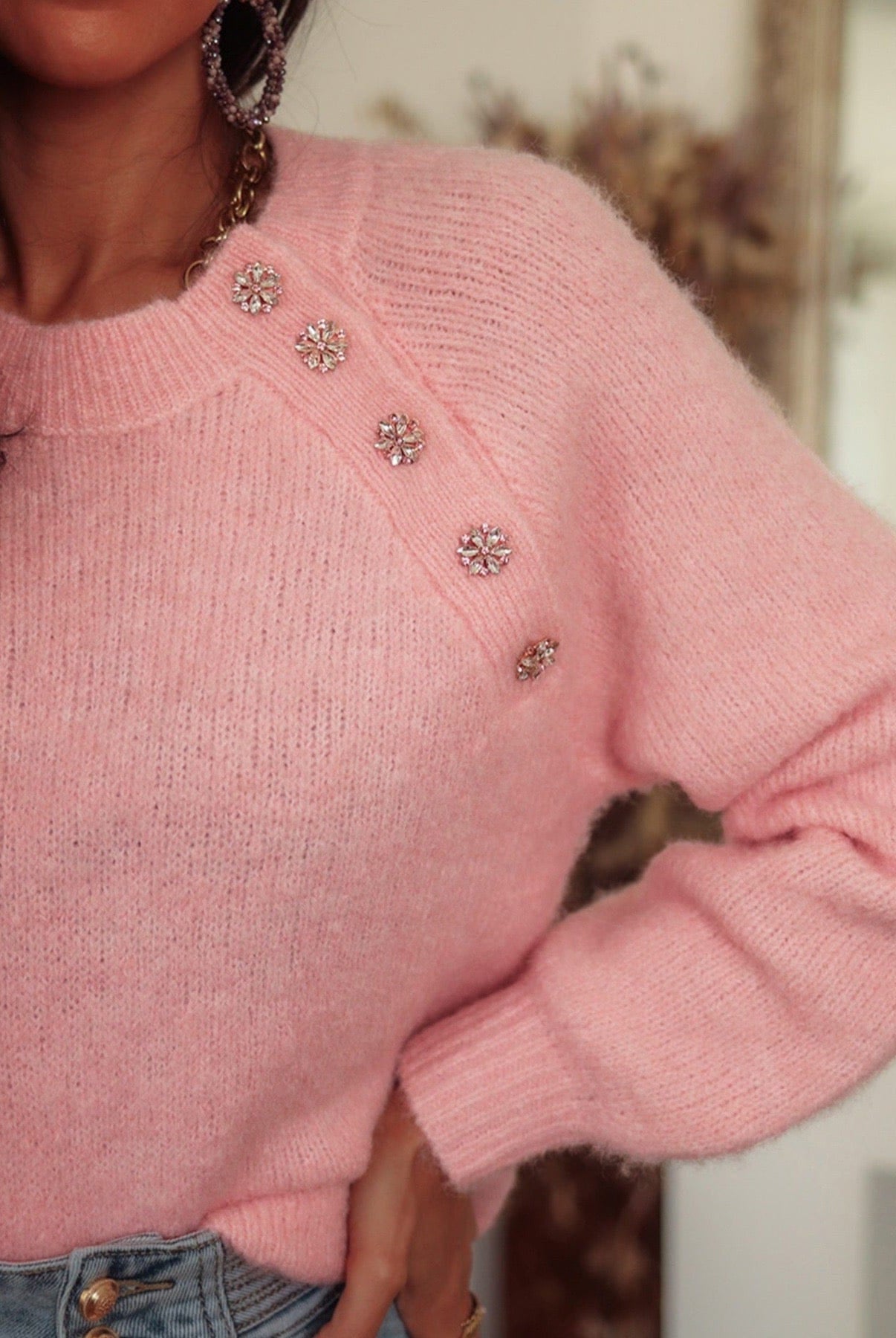 Shine On Me Relaxed Sweater-Sweaters-Krush Kandy, Women's Online Fashion Boutique Located in Phoenix, Arizona (Scottsdale Area)