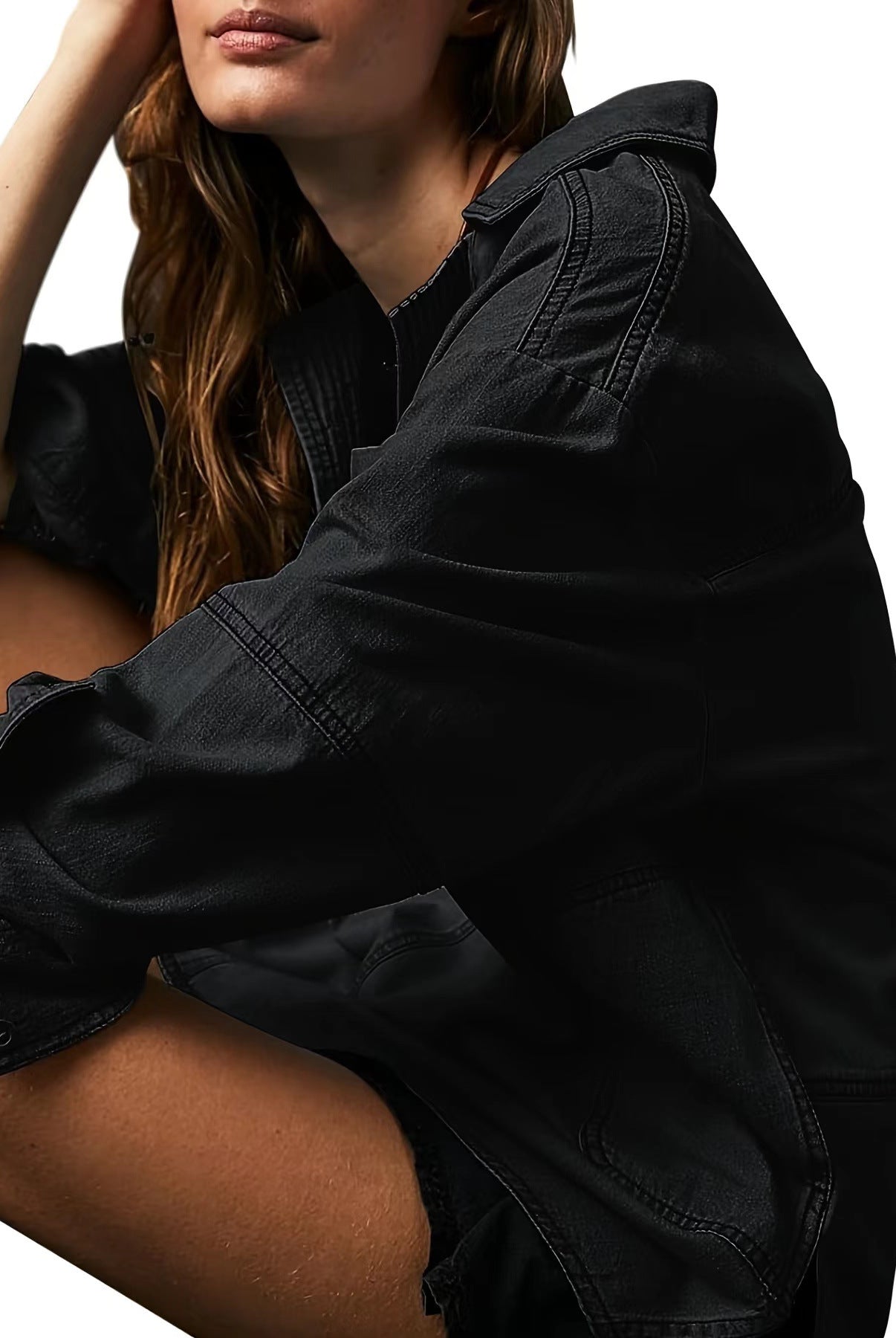 Rodeo Muse Denim Long Sleeve Top-Long Sleeve Tops-Krush Kandy, Women's Online Fashion Boutique Located in Phoenix, Arizona (Scottsdale Area)