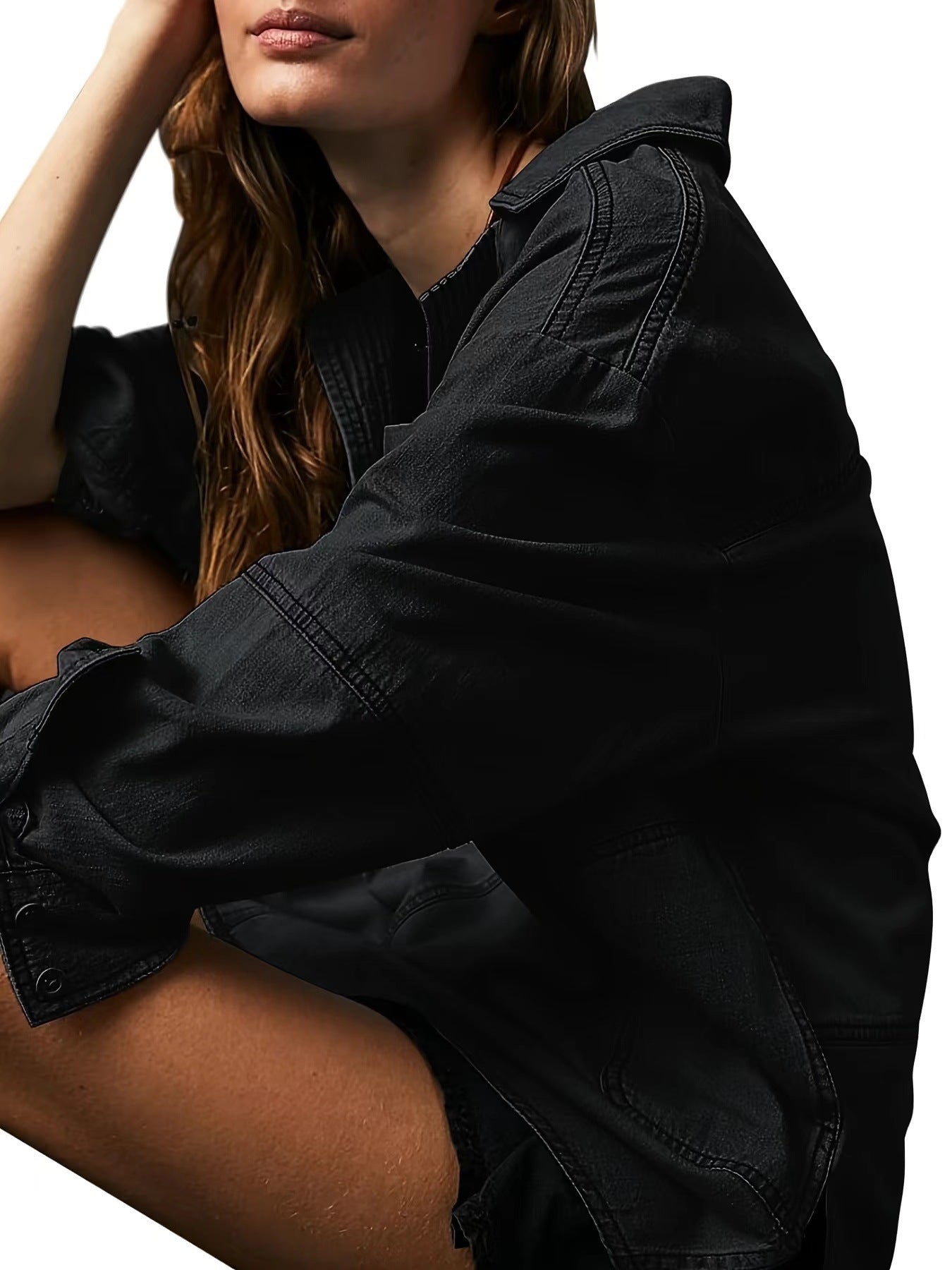 Rodeo Muse Denim Long Sleeve Top-Long Sleeve Tops-Krush Kandy, Women's Online Fashion Boutique Located in Phoenix, Arizona (Scottsdale Area)