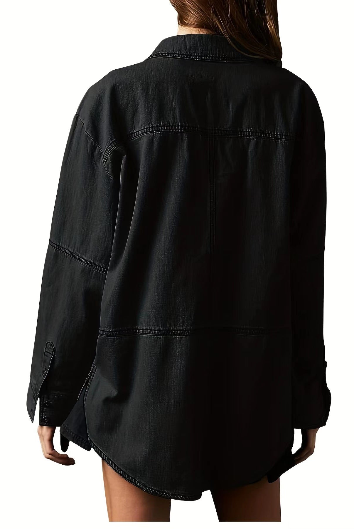 Rodeo Muse Denim Long Sleeve Top-Long Sleeve Tops-Krush Kandy, Women's Online Fashion Boutique Located in Phoenix, Arizona (Scottsdale Area)
