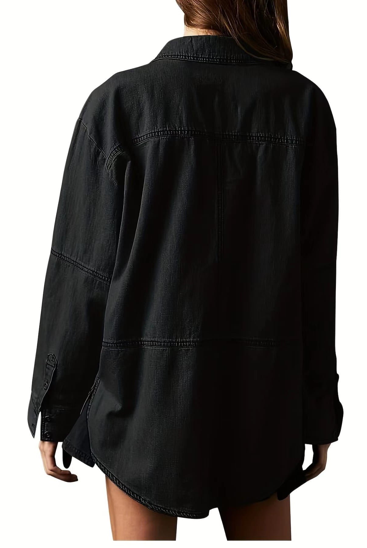 Rodeo Muse Denim Long Sleeve Top-Long Sleeve Tops-Krush Kandy, Women's Online Fashion Boutique Located in Phoenix, Arizona (Scottsdale Area)