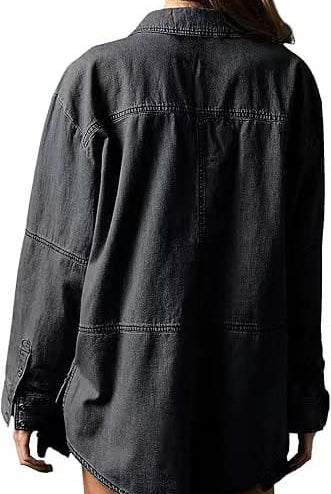 Rodeo Muse Denim Long Sleeve Top-Long Sleeve Tops-Krush Kandy, Women's Online Fashion Boutique Located in Phoenix, Arizona (Scottsdale Area)