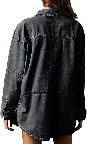Rodeo Muse Denim Long Sleeve Top-Long Sleeve Tops-Krush Kandy, Women's Online Fashion Boutique Located in Phoenix, Arizona (Scottsdale Area)