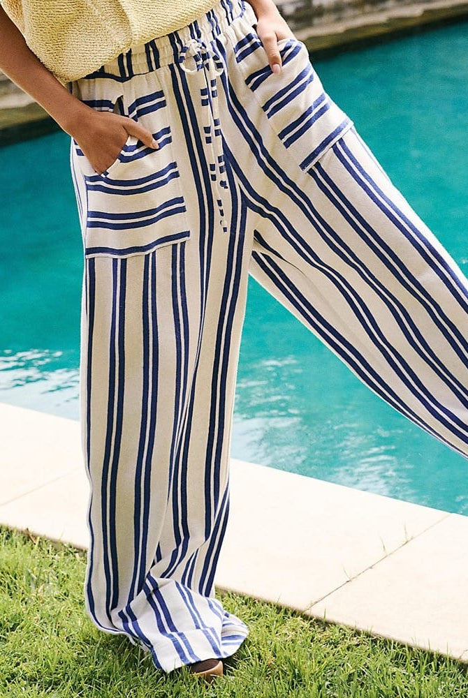 Free Spirit Stripe Wide Leg Pants-Pants-Krush Kandy, Women's Online Fashion Boutique Located in Phoenix, Arizona (Scottsdale Area)