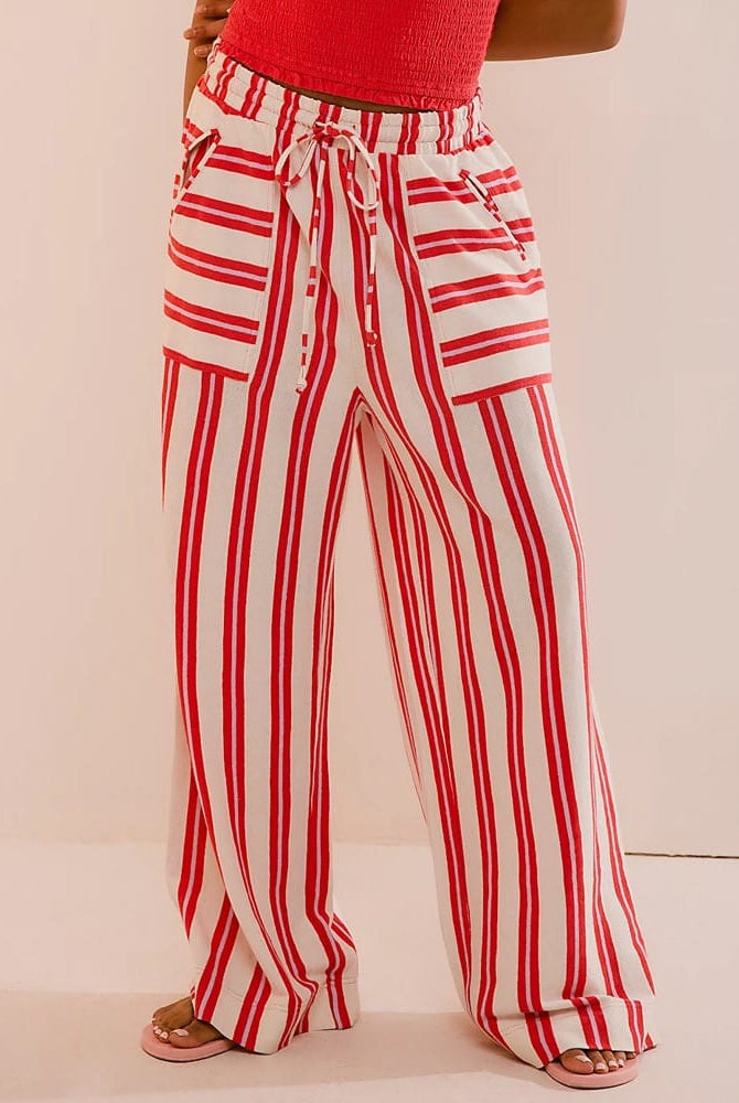 Free Spirit Stripe Wide Leg Pants-Pants-Krush Kandy, Women's Online Fashion Boutique Located in Phoenix, Arizona (Scottsdale Area)