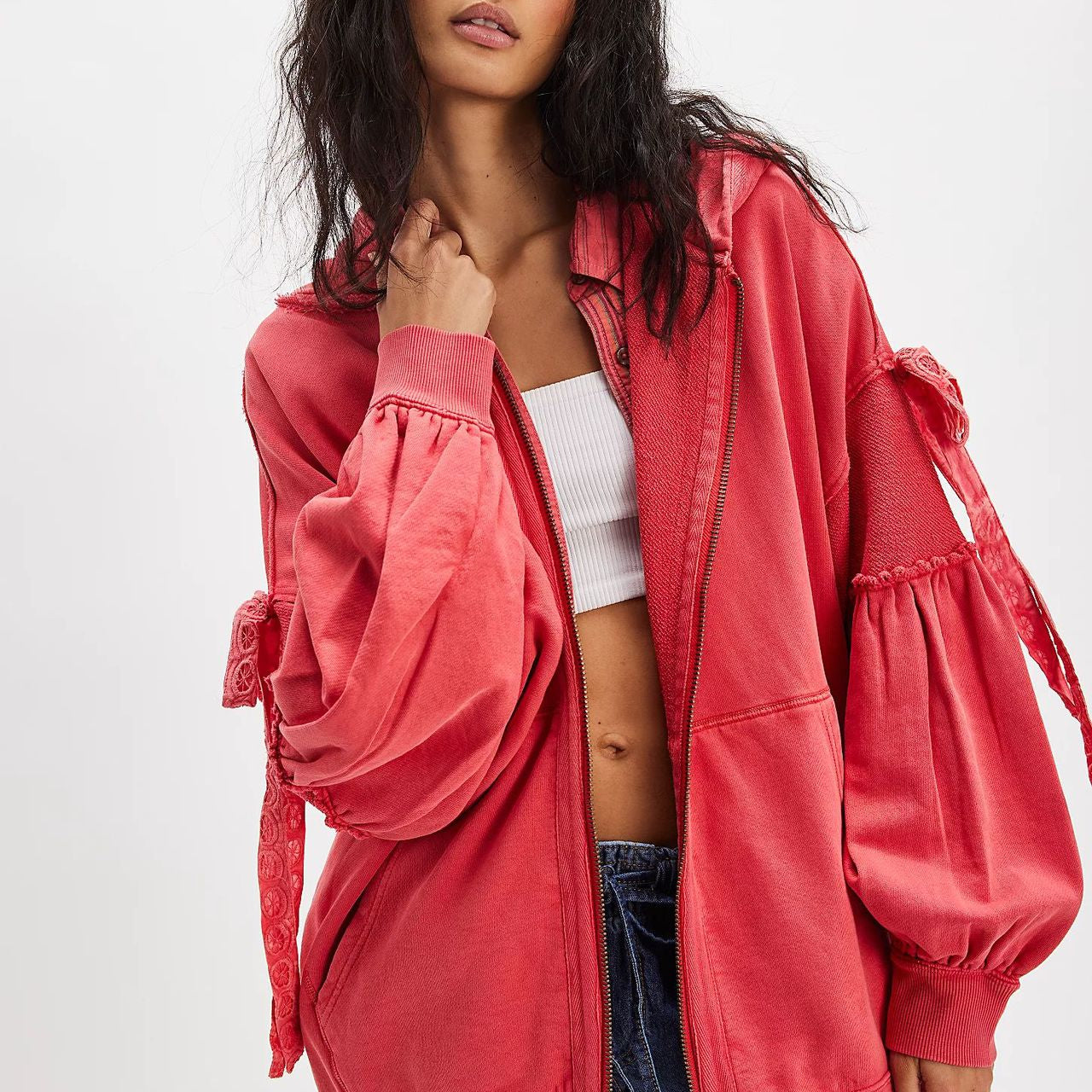Free Spirit Zip-Up Jacket-Jacket-Krush Kandy, Women's Online Fashion Boutique Located in Phoenix, Arizona (Scottsdale Area)