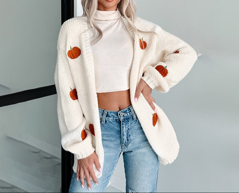 Pumpkin Patch Cozy Cardigan-Cardigan-Krush Kandy, Women's Online Fashion Boutique Located in Phoenix, Arizona (Scottsdale Area)
