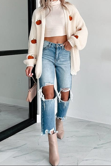 Pumpkin Patch Cozy Cardigan-Cardigan-Krush Kandy, Women's Online Fashion Boutique Located in Phoenix, Arizona (Scottsdale Area)