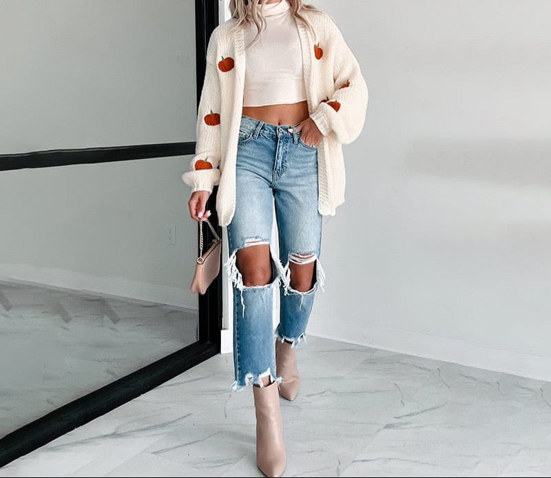 Pumpkin Patch Cozy Cardigan-Cardigan-Krush Kandy, Women's Online Fashion Boutique Located in Phoenix, Arizona (Scottsdale Area)