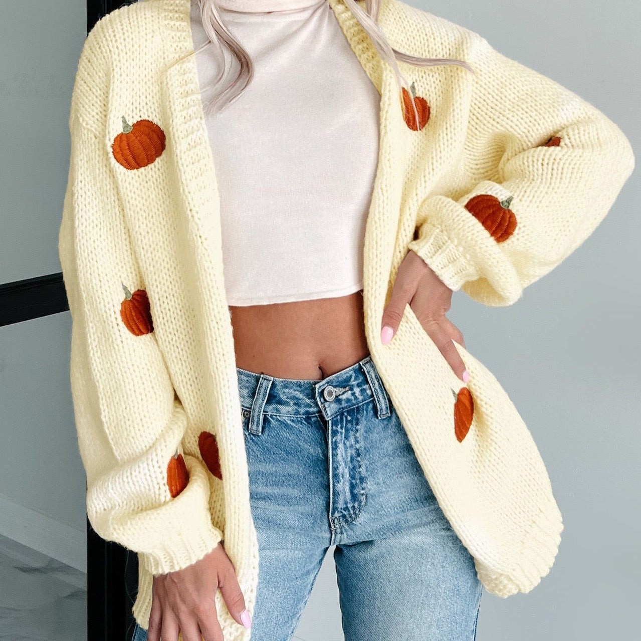 Pumpkin Patch Cozy Cardigan-Cardigan-Krush Kandy, Women's Online Fashion Boutique Located in Phoenix, Arizona (Scottsdale Area)