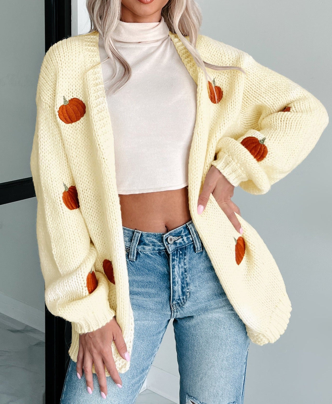 Pumpkin Patch Cozy Cardigan-Cardigan-Krush Kandy, Women's Online Fashion Boutique Located in Phoenix, Arizona (Scottsdale Area)