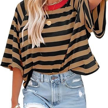 Everyday Stripe Basic Top-Tops-Krush Kandy, Women's Online Fashion Boutique Located in Phoenix, Arizona (Scottsdale Area)