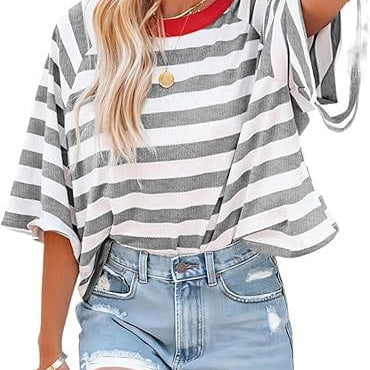 Everyday Stripe Basic Top-Tops-Krush Kandy, Women's Online Fashion Boutique Located in Phoenix, Arizona (Scottsdale Area)