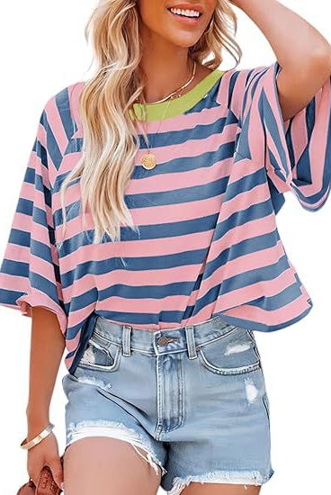 Everyday Stripe Basic Top-Tops-Krush Kandy, Women's Online Fashion Boutique Located in Phoenix, Arizona (Scottsdale Area)