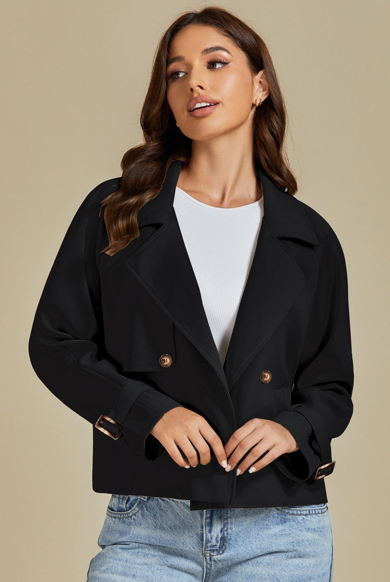 Everyday Chic Button Coa t-Coats-Krush Kandy, Women's Online Fashion Boutique Located in Phoenix, Arizona (Scottsdale Area)