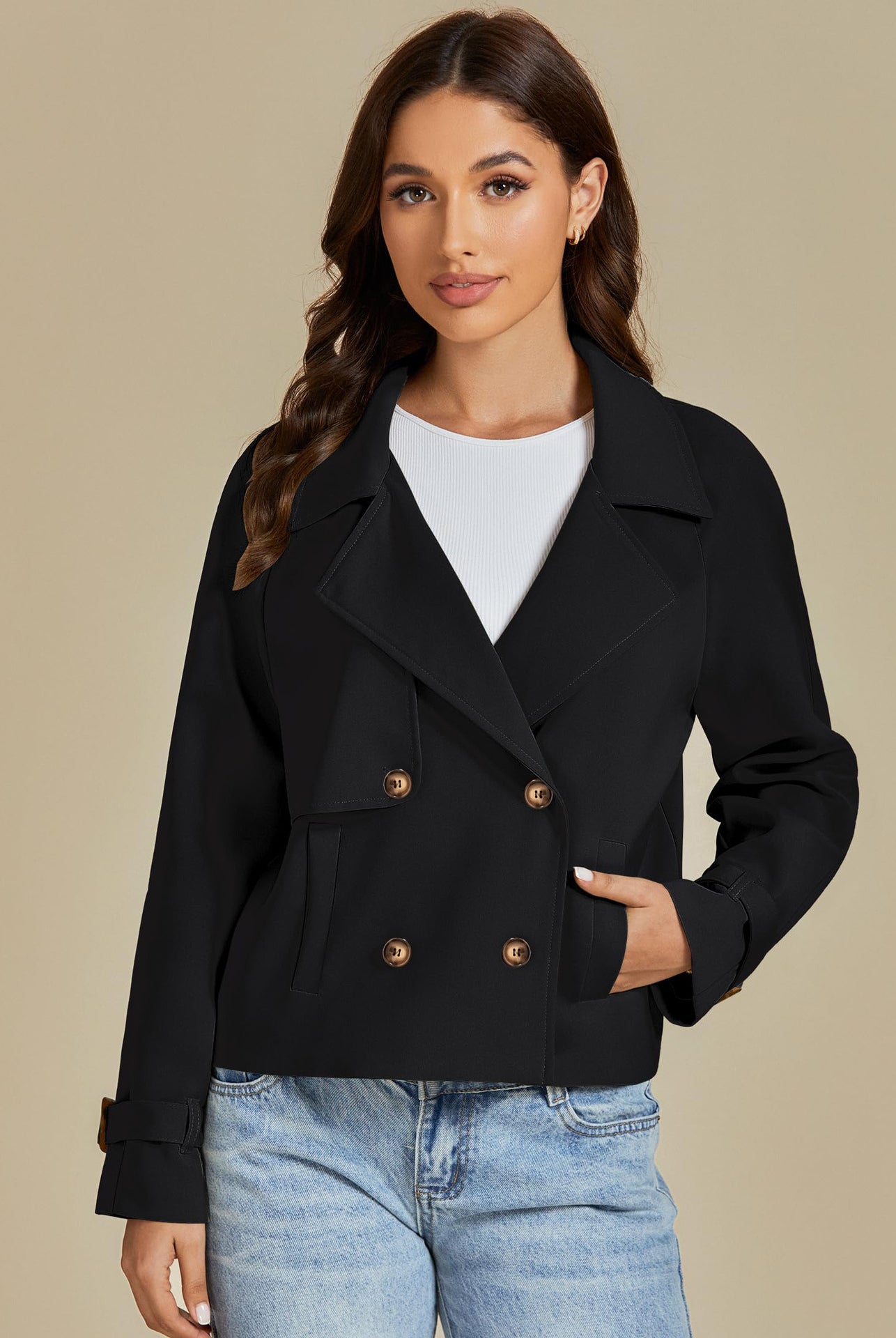 Everyday Chic Button Coa t-Coats-Krush Kandy, Women's Online Fashion Boutique Located in Phoenix, Arizona (Scottsdale Area)