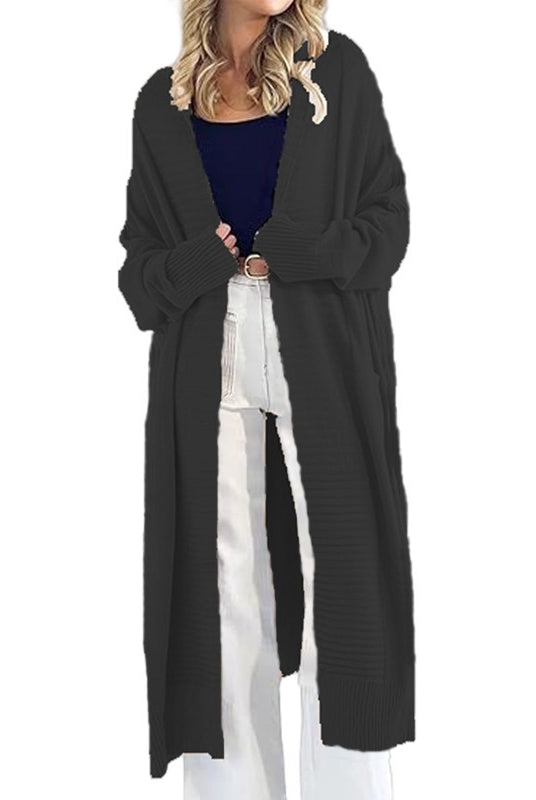 Open Long Knit Cardigan-Cardigans-Krush Kandy, Women's Online Fashion Boutique Located in Phoenix, Arizona (Scottsdale Area)