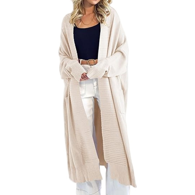 Open Long Knit Cardigan-Cardigans-Krush Kandy, Women's Online Fashion Boutique Located in Phoenix, Arizona (Scottsdale Area)