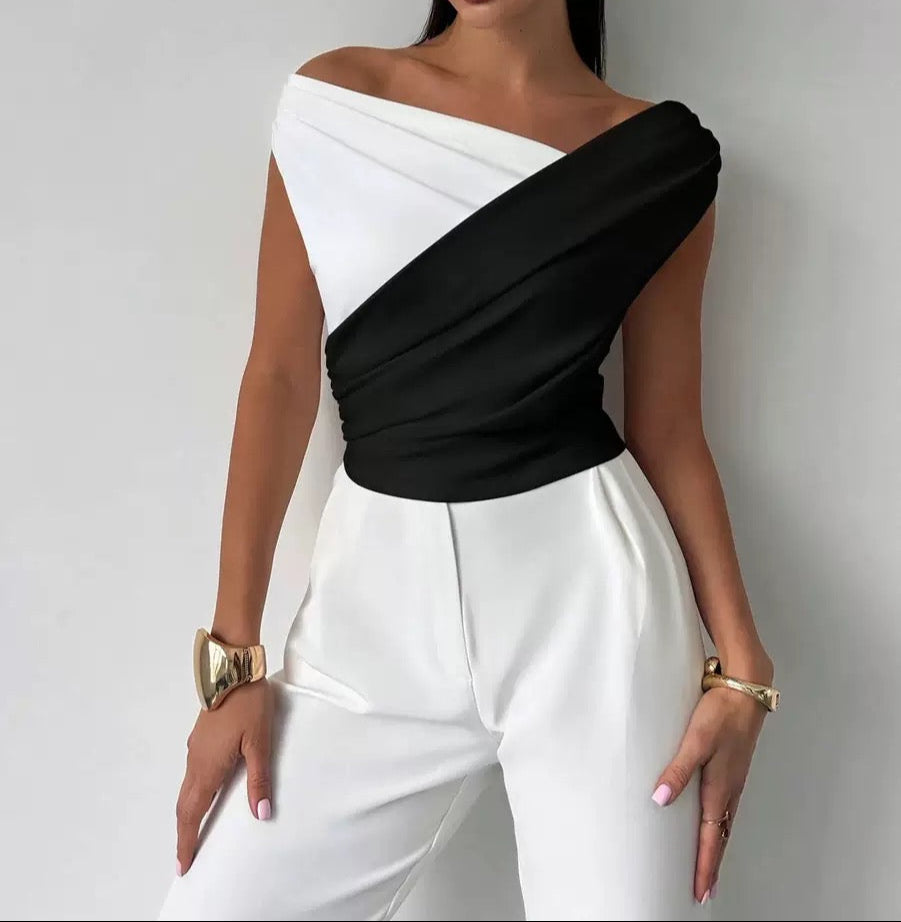 Yin & Yang Off The Shoulder Top-Tops-Krush Kandy, Women's Online Fashion Boutique Located in Phoenix, Arizona (Scottsdale Area)