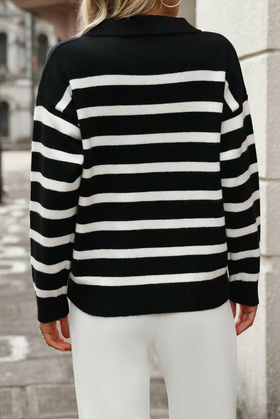 Coastal Stripes Knit Sweater-Sweaters-Krush Kandy, Women's Online Fashion Boutique Located in Phoenix, Arizona (Scottsdale Area)