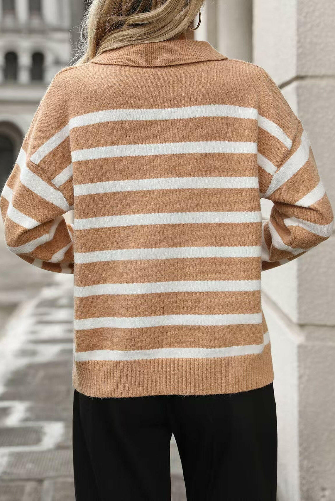Coastal Stripes Knit Sweater-Sweaters-Krush Kandy, Women's Online Fashion Boutique Located in Phoenix, Arizona (Scottsdale Area)