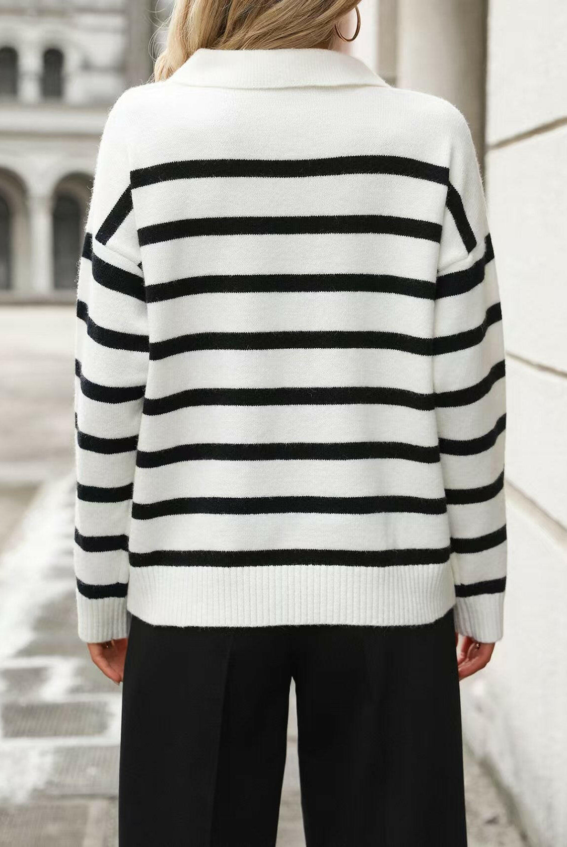 Coastal Stripes Knit Sweater-Sweaters-Krush Kandy, Women's Online Fashion Boutique Located in Phoenix, Arizona (Scottsdale Area)