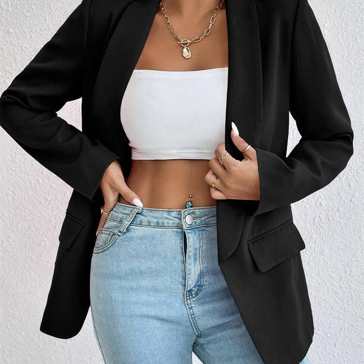 Icon Status Open Front Blazer-Blazers-Krush Kandy, Women's Online Fashion Boutique Located in Phoenix, Arizona (Scottsdale Area)