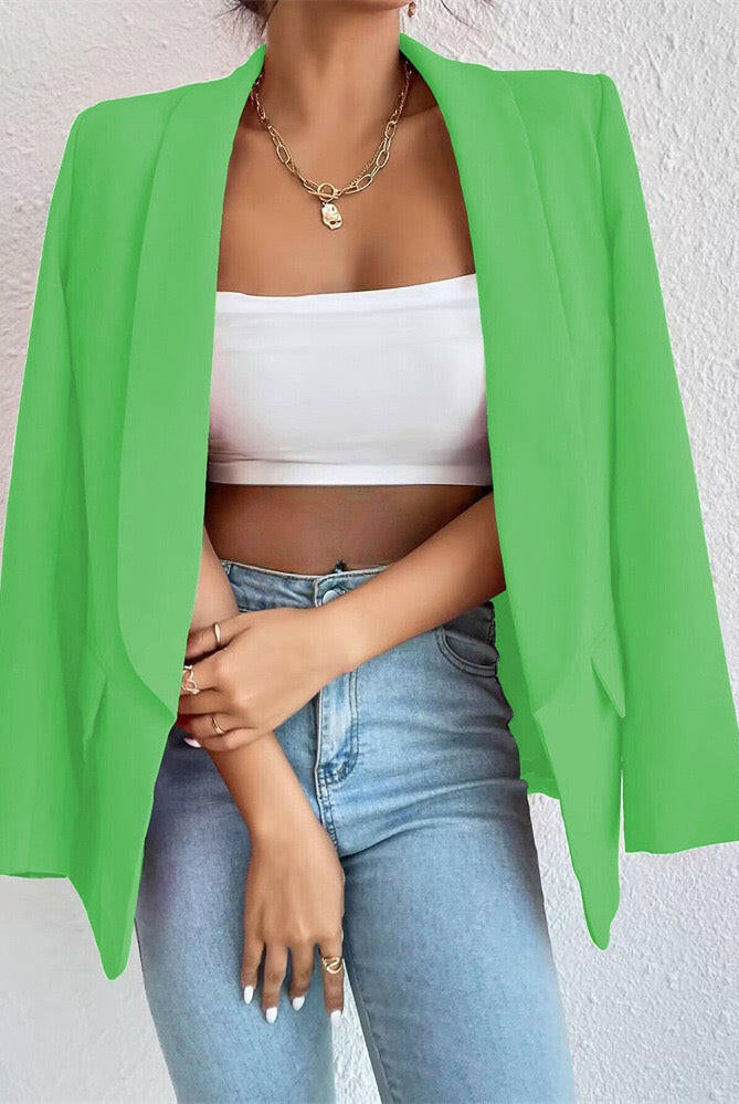 Icon Status Open Front Blazer-Blazers-Krush Kandy, Women's Online Fashion Boutique Located in Phoenix, Arizona (Scottsdale Area)