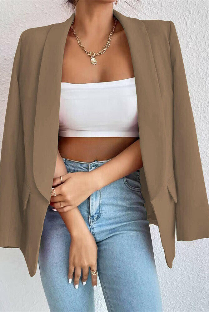 Icon Status Open Front Blazer-Blazers-Krush Kandy, Women's Online Fashion Boutique Located in Phoenix, Arizona (Scottsdale Area)