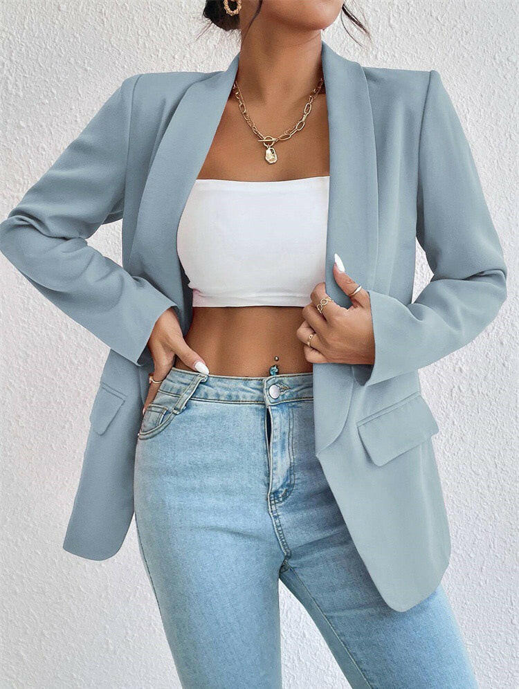 Icon Status Open Front Blazer-Blazers-Krush Kandy, Women's Online Fashion Boutique Located in Phoenix, Arizona (Scottsdale Area)