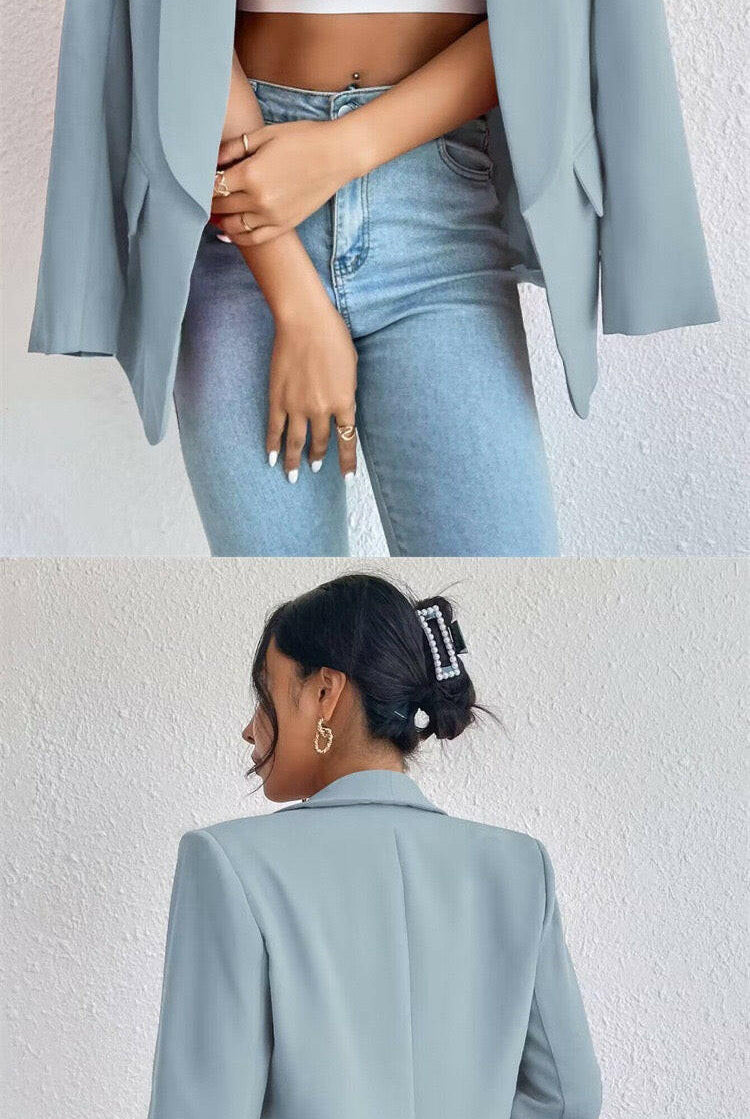 Icon Status Open Front Blazer-Blazers-Krush Kandy, Women's Online Fashion Boutique Located in Phoenix, Arizona (Scottsdale Area)