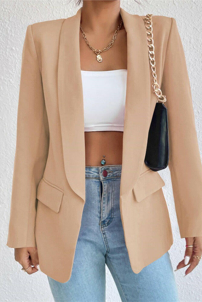 Icon Status Open Front Blazer-Blazers-Krush Kandy, Women's Online Fashion Boutique Located in Phoenix, Arizona (Scottsdale Area)